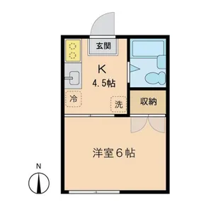 ケイハイツ南荻島【1階】の間取り