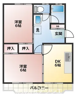 ライフジョイ大袋【1階】の間取り