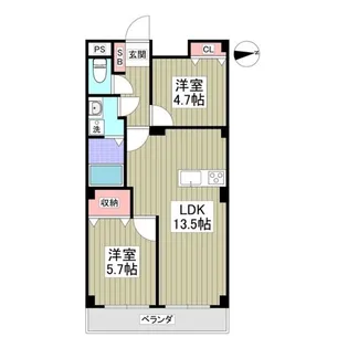 シャイニーハイツ【3階】の間取り