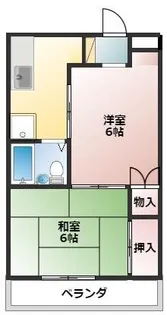 サンビレッジ東越谷【1階】の間取り