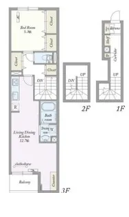 Elderflower南浦和【3階】の間取り