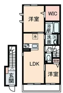 シャルマン【2階】の間取り