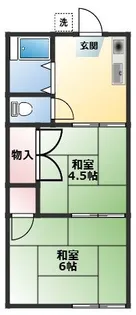 赤山町ハイツ【1階】の間取り
