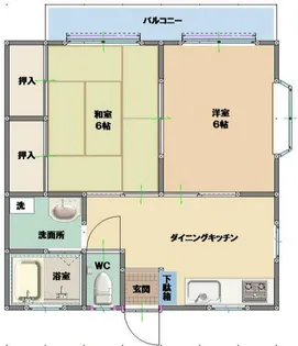 ユタカコーポ【2階】の間取り