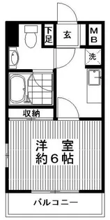 アヴァンセ北越谷【2階】の間取り