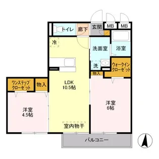 イリオス【2階】の間取り
