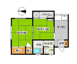 ボードパレス【2階】の間取り