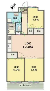 メイツ越谷【2階】の間取り