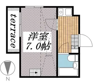 ジュネパレス北越谷第05【1階】の間取り
