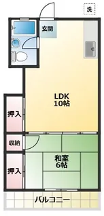 マンション中村第2【1階】の間取り