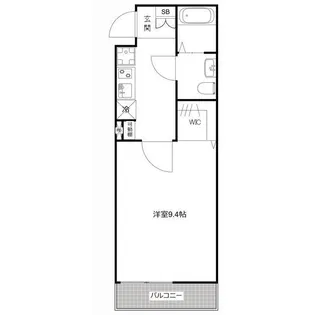 MQuarto蒲生【2階】の間取り