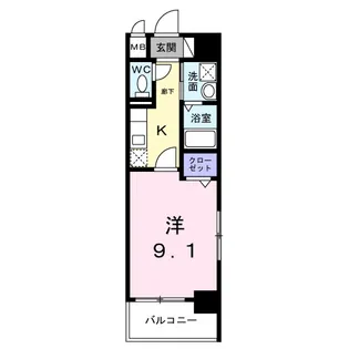 福岡県大野城市白木原1丁目【マンション】の間取り