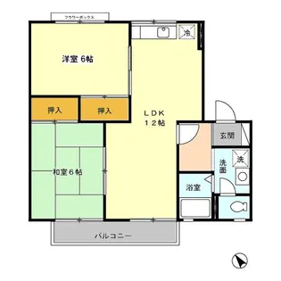 セジュール・レスポワール B棟【2階】の間取り
