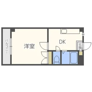 コメット五条Ⅱ【1階】の間取り