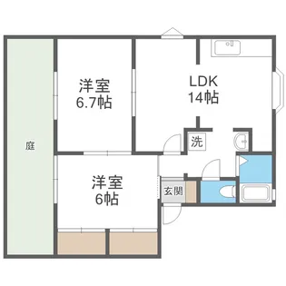 ラフォーレ原田A【1階】の間取り