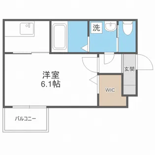 BRAVE BASE針摺南【3階】の間取り