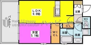 R&R【8階】の間取り