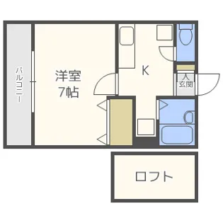 ムーン筑紫野【2階】の間取り