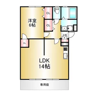 イーハトーヴKN【1階】の間取り