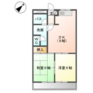 エイトハウスB【1階】の間取り