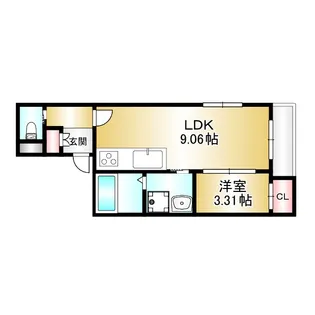 BRAVEBASE桜台【1階】の間取り