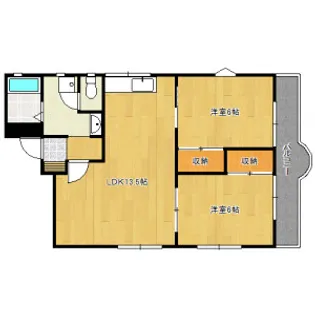 ハイランド【2階】の間取り