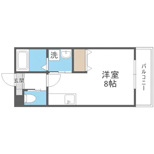 福岡県筑紫野市針摺南2丁目【アパート】の間取り