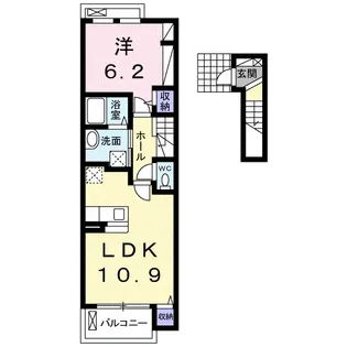 福岡県太宰府市宰府2丁目【アパート】の間取り