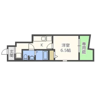 クレール筑紫野【1階】の間取り