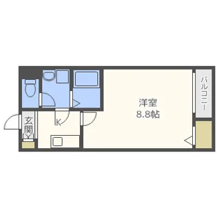 ヴィヴィアンコート朱雀【2階】の間取り