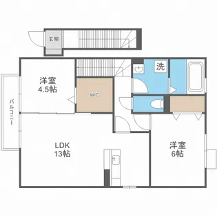 アベニュー筑紫【2階】の間取り