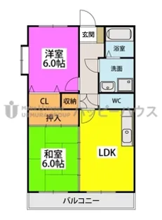 フォーレスト壱番館【4階】の間取り