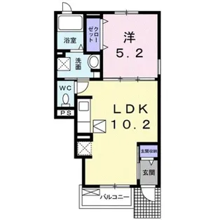 シャトーヒル花田Ⅰ【1階】の間取り
