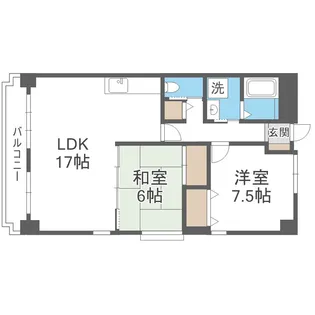 福岡県筑紫野市原田7丁目【マンション】の間取り