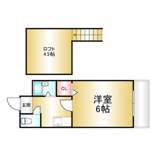 レインボー二日市【1階】の間取り