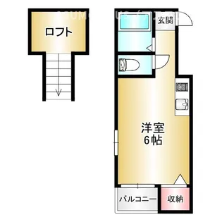 ハイム二日市A棟【1階】の間取り