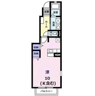 昴 弐番館【1階】の間取り