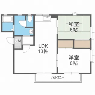 フレグランスシスル【2階】の間取り