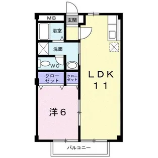 シャトル美しが丘Ⅴ【2階】の間取り