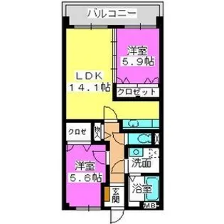 クレールM【1階】の間取り