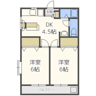 レモンハウス【2階】の間取り