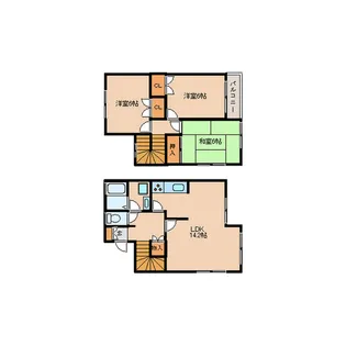 タウンハウス筑紫の間取り