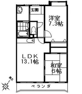 M’sテラス【2階】の間取り