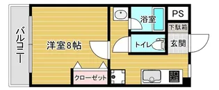 スリム太宰府【3階】の間取り