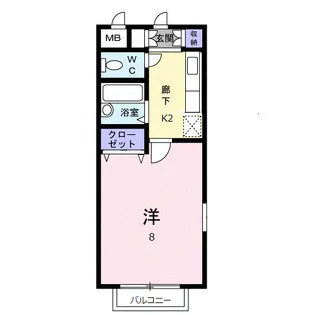 ETERNO・21・Ⅱ【2階】の間取り