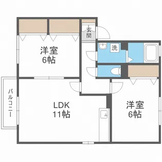 フォレ・ドミール【2階】の間取り