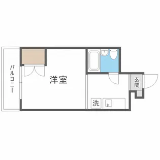 ハイネス五条【4階】の間取り