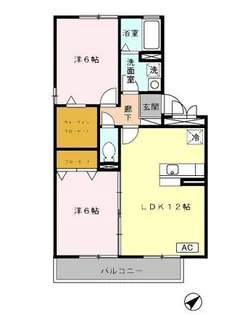 グリーンパーク・シャンテ【3階】の間取り