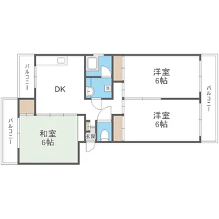 フォーサイト紫R・View terrace【3階】の間取り