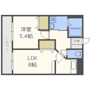 ピエモンテ二日市【4階】の間取り